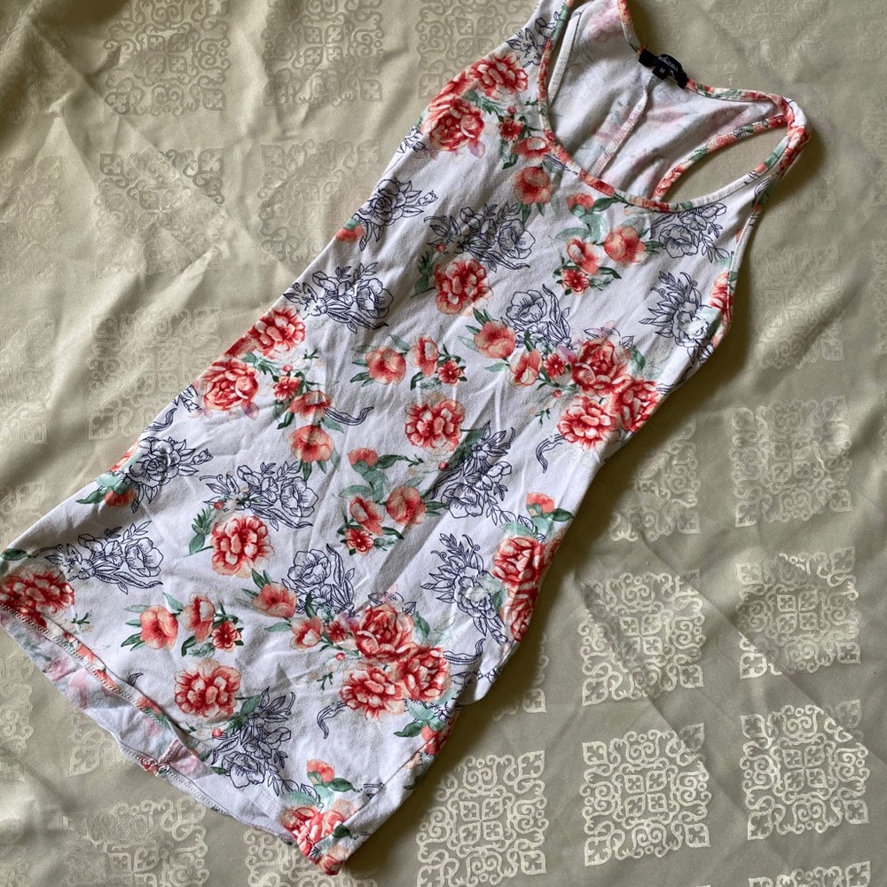 floral body con dress